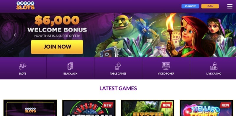 superslots casino welcome bonus