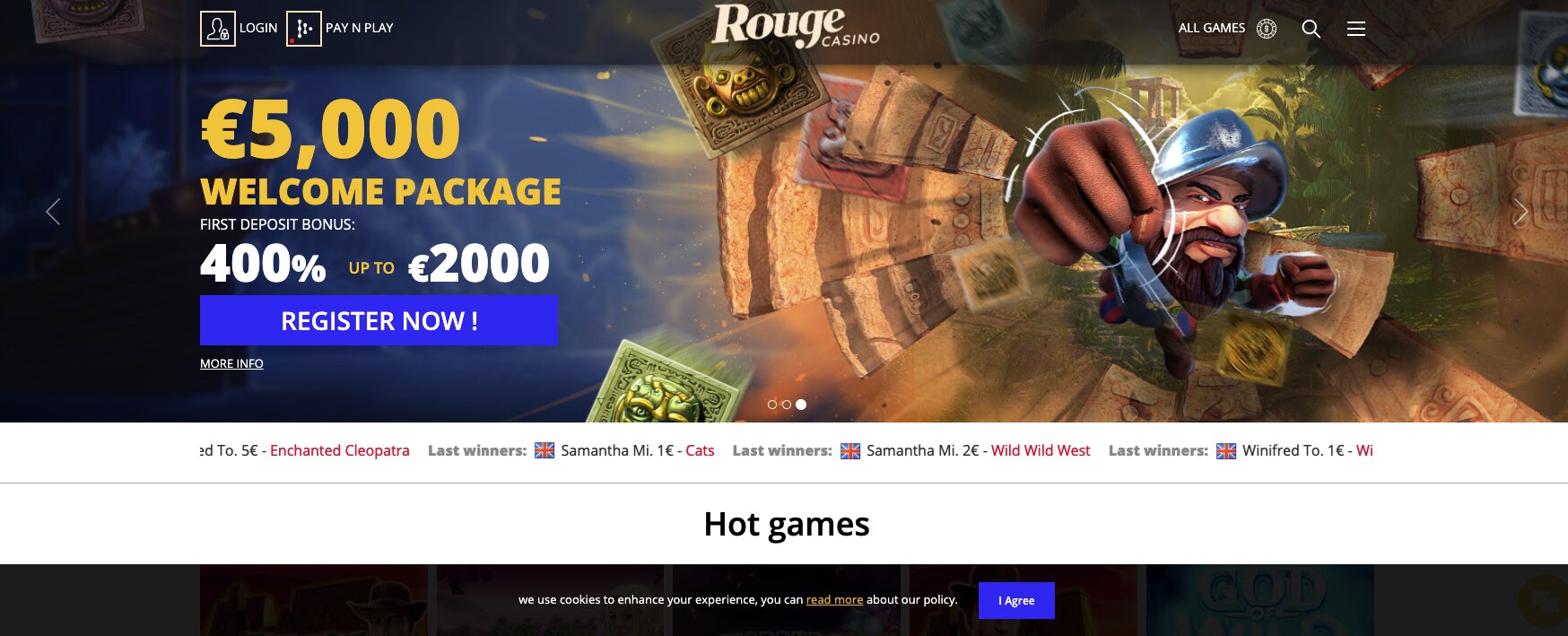 rogue online mobile casino list