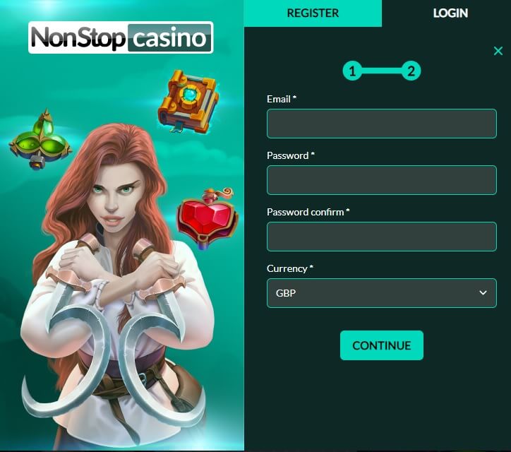 Non Stop Casino registration