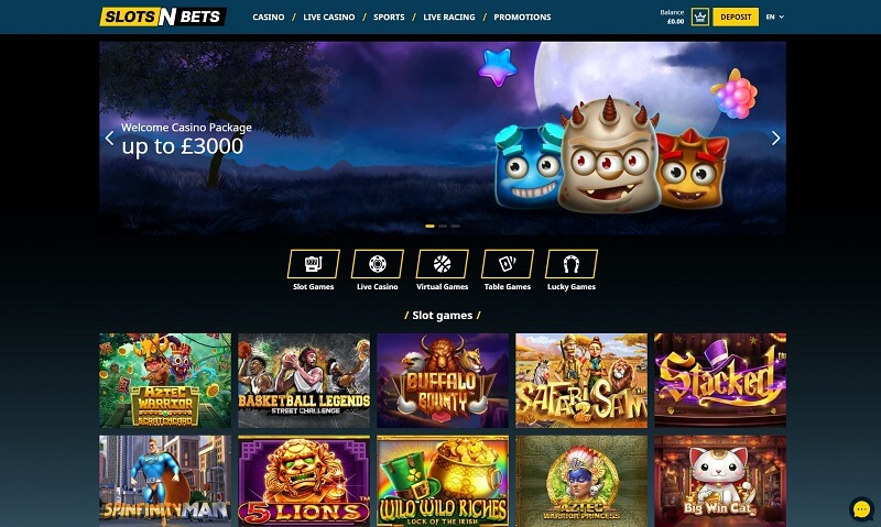 SlotsNBets Casino package