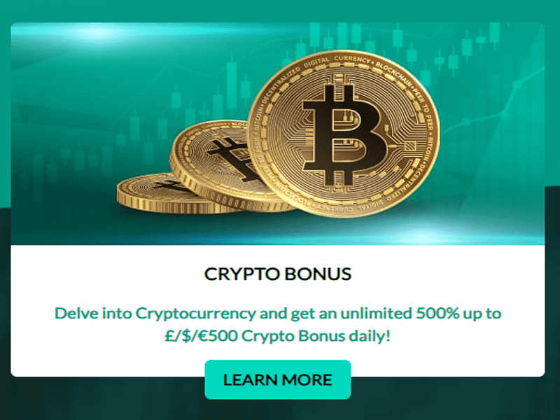Dedicated Crypto Bonuses